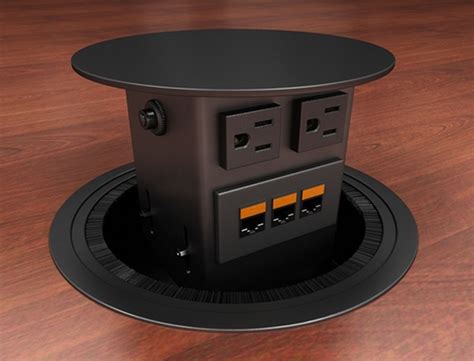 conference table electrical box|conference room table power box.